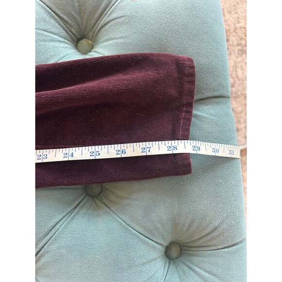 Levi's 721 High Rise Skinny Pants Women's W30  Maroon Corduroy - Picture 3 of 7
